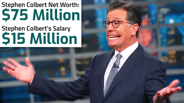 Stephen Colbert doesn't care about gas prices. Imagine that.