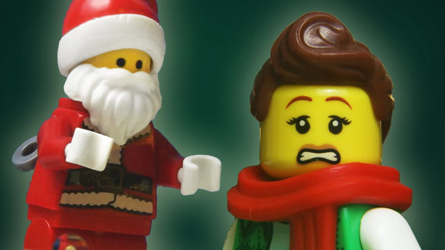 Store Window Santa - LEGO Christmas Animation