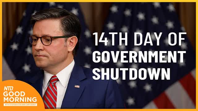 Government Shutdown Enters 14th Day; Trump Set to Meet with Zelenskyy | NTD Good Morning (Oct. 14)