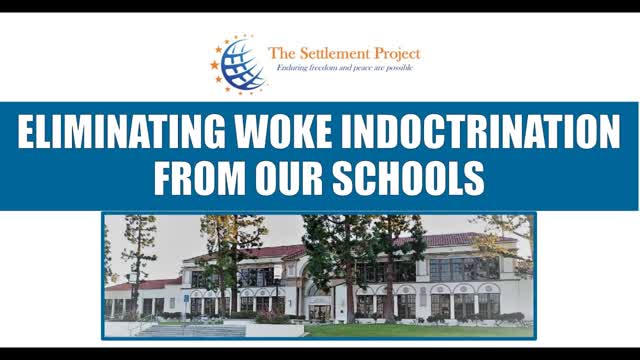 LIVE: The Settlement Project Holds Forum on 'Eliminating Woke Indoctrination From Schools'