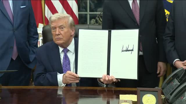 LIVE: Trump Participates in a Signing Ceremony