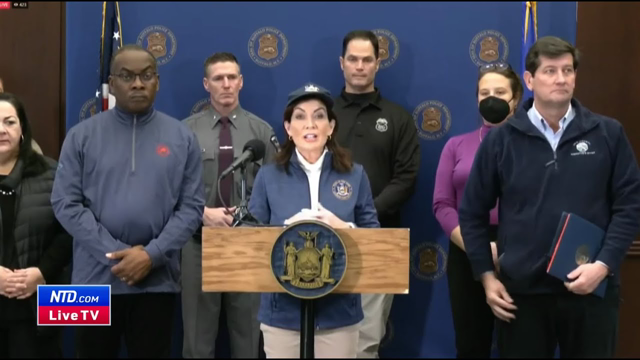 NY Governor Kathy Hochul Gives Briefing on Winter Storm