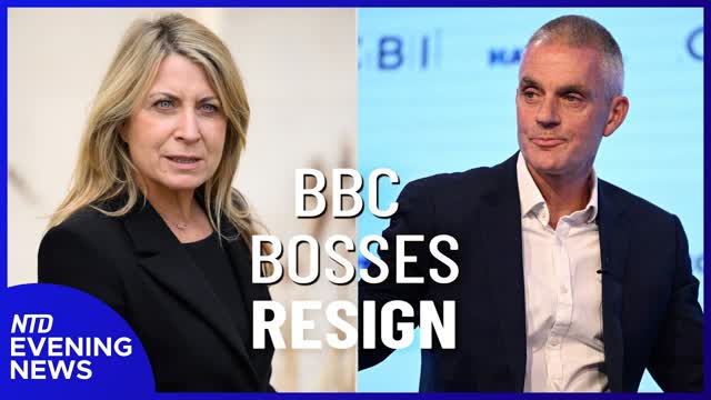 BBC Leaders Resign; Duffy: Thanksgiving Travel Will Fall 'to a Trickle' | NTD Evening News (Nov. 9)
