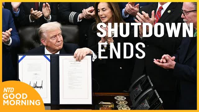 Trump Signs Bill to End Shutdown; Airlines Expect Quick Recovery | NTD Good Morning (Nov. 13)