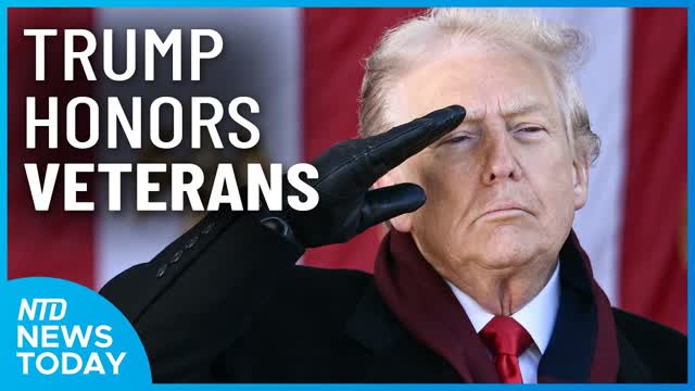 Trump Honors America's Veterans; Shutdown Deal Heads to House | NTD News Today (Nov. 11)