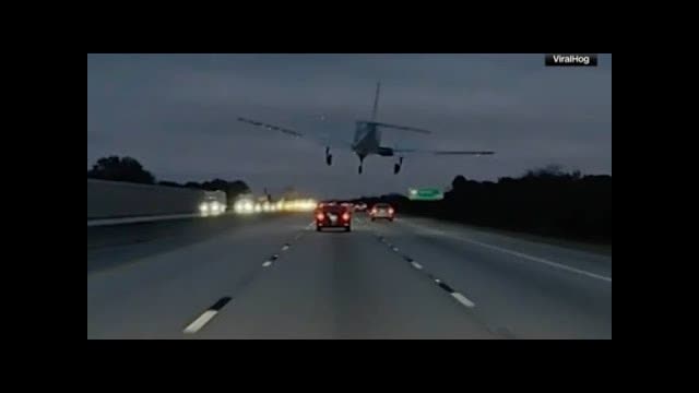 Plane Crash, Lands on Top of Car on Florida Highway