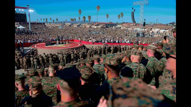 U S  Marines Celebrate 250 Years With Weapons Display