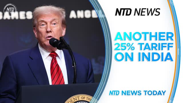Trump Raises India�s Tariff Rate to 50 Percent; Apple to Announce Another $100B US Investment