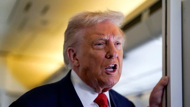 Trump Speaks to Press on Air Force One (Nov. 14)