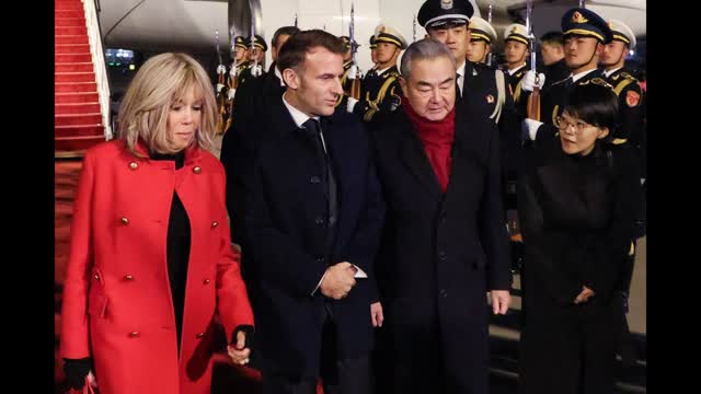Macron Kicks Off China Visit, von Der Leyen Absent