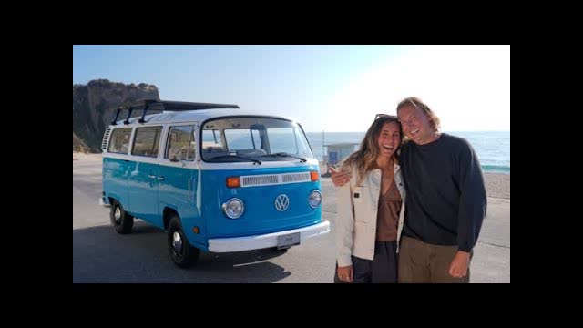 Volkswagen Debuts Restored Vintage Blue Bus That Survived the Palisades Fire
