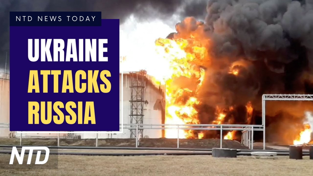Ukraine Attacks Russian Fuel Depot: Kremlin; Russia Lets Gas Flow to Europe Despite Deadline | NTD