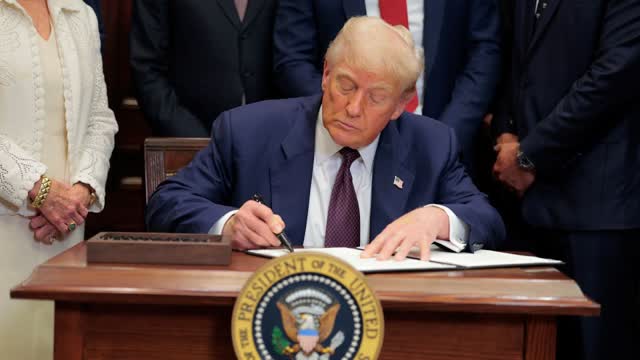 LIVE: Trump Signs a Congressional Bill