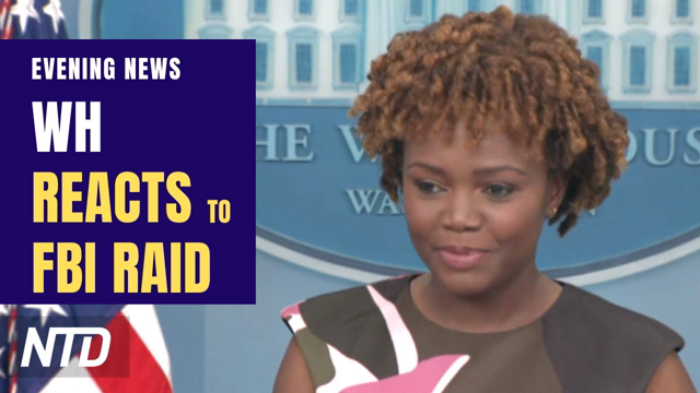 Reporters Press White House Over FBI Raid of Trump’s Home; Biden Signs CHIPS Act | NTD