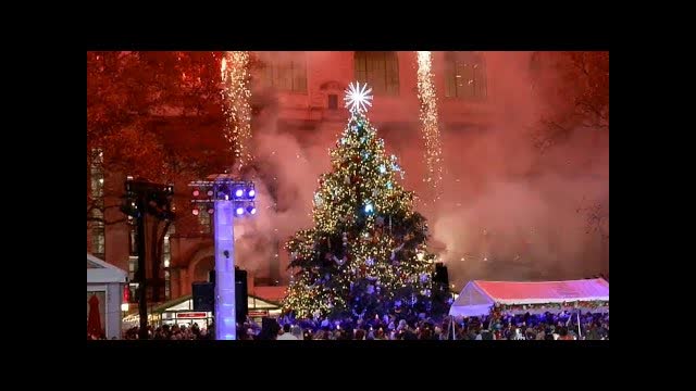 New Yorkers Celebrate Bryant Park Holiday Tree Lighting 2025