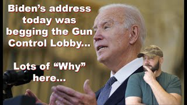 Biden was BEGGING the Gun Control Lobby today in his video address... Did you catch it?...