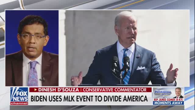Dinesh D'Souza SLAMS Biden For Calling Anyone Who Opposes Him A White Supremacist