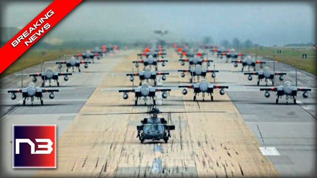 READY: US Military FLEXES with fighter jets in ‘elephant walk’ as Putin Continues Rampage -RAW VIDEO