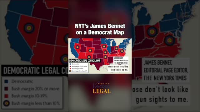 NYT Editor James Bennett shows Orwellian “Double-Think” on how political maps = political incitement