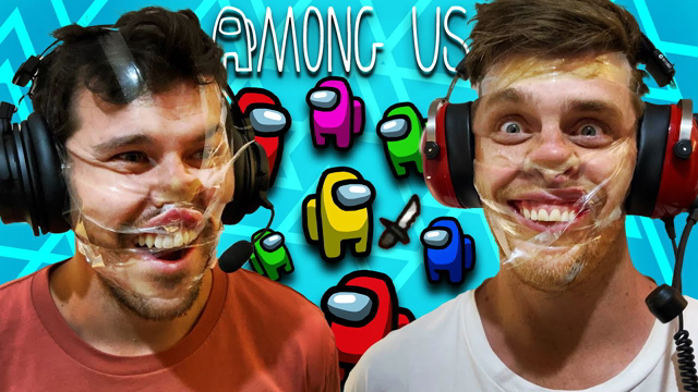 Among Us But We Sticky Taped Our Faces (very funny)