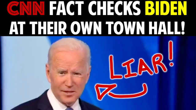 CNN FACT CHECKS BIDEN AT THEIR OWN TOWN HALL!