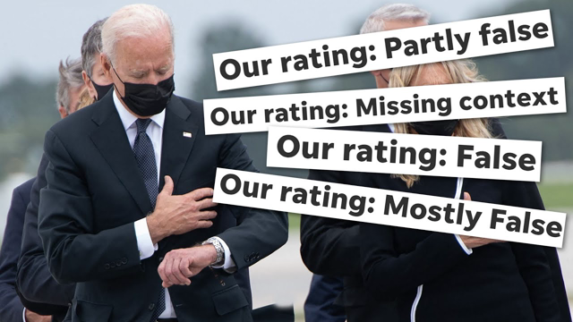 Did Biden Check His Watch? - Fact Check Says "Missing Context" (whuuuuuuut??)
