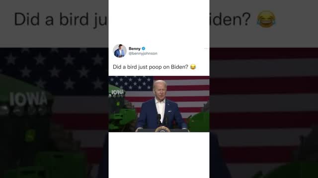 What Landed On Joe's Biden’s Jacket?
