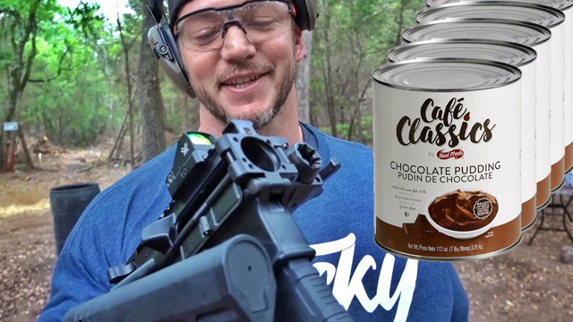 BIG Man Shoots Weird Guns at GALLONS of Pudding...