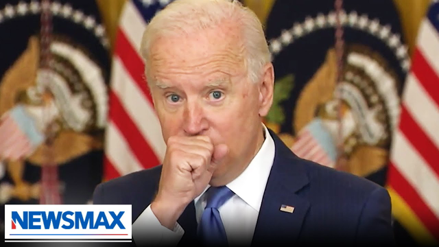 Biden won't stop coughing into his hand | STINCHFIELD on Newsmax