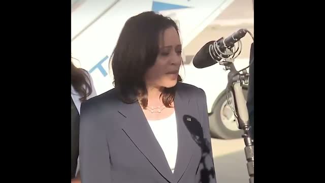 Kamala Harris Looks Visibly Stressed When Facing Press at the Border