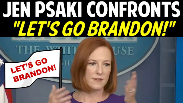 JEN PSAKI CONFRONTS "LET'S GO BRANDON!"