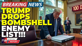 🚨BREAKING: Watch Trump Read His Deep State Enemies List And See Every Official Start Sweating