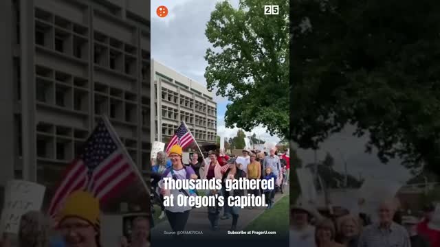 THOUSANDS Gather In Salem, Oregon To Protest Mandates...#Shorts