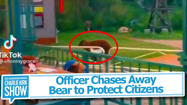 Officer Chases AwayBear to Protect Citizens