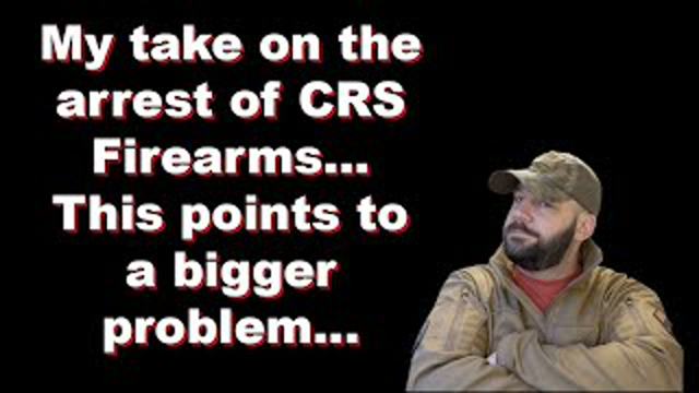 My response to CRS Firearms arrest... This is a symptom of a MUCH larger problem in the US...