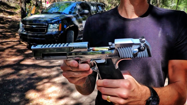 $300,000 Armored Suburban w/ Run Flats vs Desert Eagle 50cal