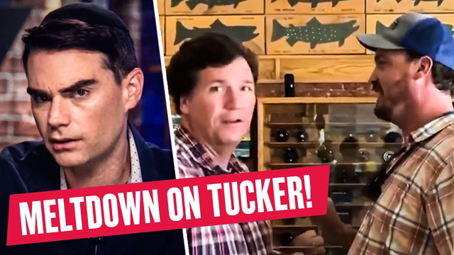 SHAPIRO REACTS: Tucker Carlson HARASSED By Crazy Leftist