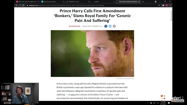 Prince Harry Calls the First Amendment "BONKERS"?