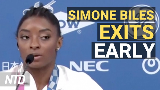 Simone Biles Out of Gymnastic Team Finals; GOP Reps Demand Answers on Jan. 6 Detainees | NTD