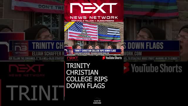 TRINITY CHRISTIAN COLLEGE RIPS DOWN FLAGS #shorts