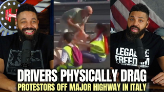 Drivers Physically Drag Protestors Off Major Highway In Italy