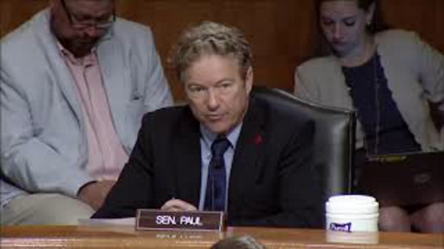 Dr. Rand Paul speaks at ETSO Hearing on Cybersecurity Threats to State and Local Gov - June 17, 2021
