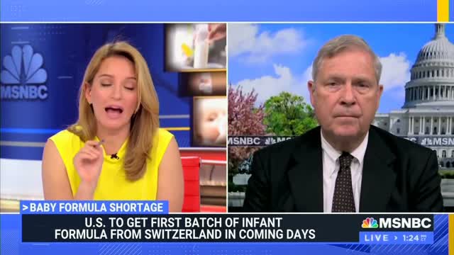 MSNBC Presses Ag Sec Vilsack On Baby Formula Shortage: “Abbott Closed In February, February!”