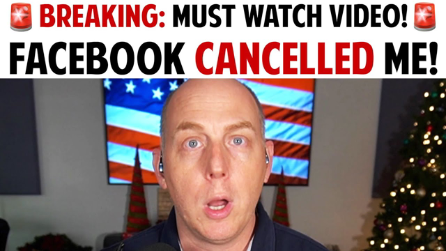 BREAKING: MUST WATCH VIDEO! FACEBOOK CANCELLED ME!