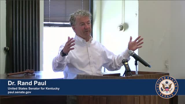 Dr. Rand Paul Visits Burkesville, Kentucky