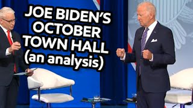 Joe Biden's Ridiculous October Town Hall (An Analysis)