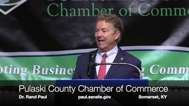 Dr. Paul Speaks at Pulaski County Chamber of Commerce in Somerset, Kentucky