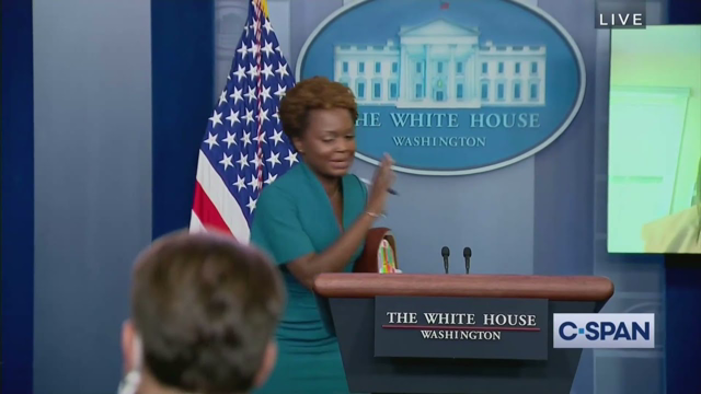 Biden’s Deputy Press Secretary Karine Jean-Pierre Violates Biden’s Mask Mandate