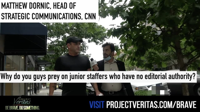 CNN Head of Strategic Communications to Veritas: "Why do you guys prey on 'junior staffers'?"