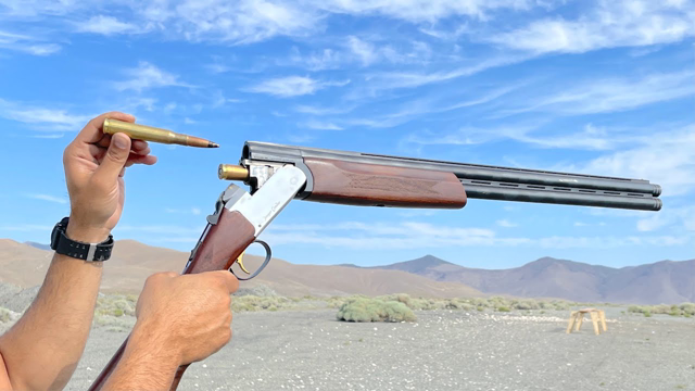 will a 50bmg inside over/under shotgun work?